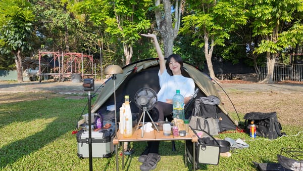 享受大自然給的一切，一個人的露營：專訪露營 YouTuber 頸鹿